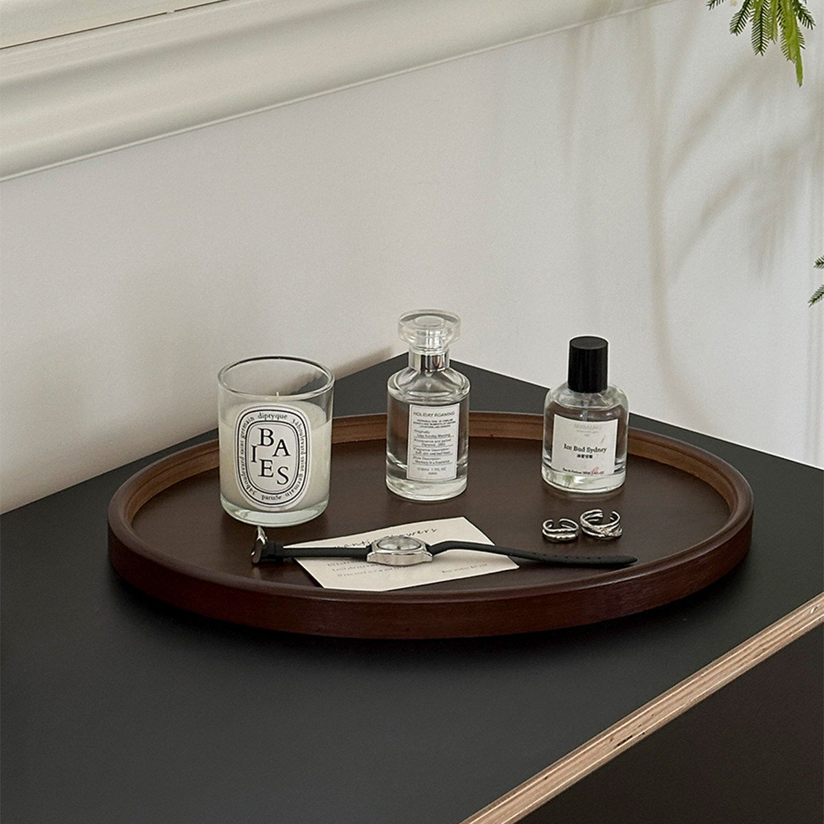 香薰托盘木质桌面高级收纳盘玄关杂物项链首饰收纳盘香水展示台,家居饰品,香薰托盘,淘宝优惠券,粉丝福利购,淘宝优惠卷