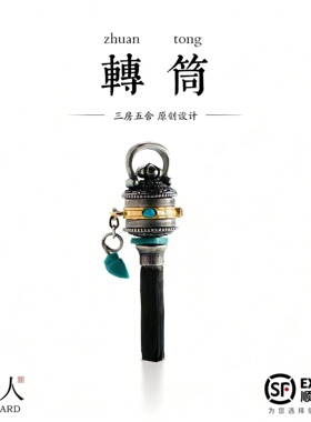 S925银绿松石可动项链可定制
