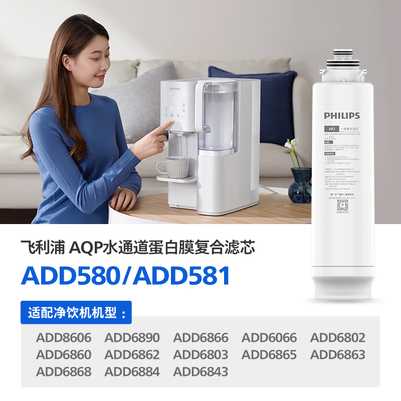 飞利浦复合原装滤芯add580适用