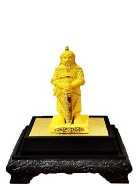 绒沙金车神摆件车公像车正车祖奚仲神像车神路神家居客厅工艺品