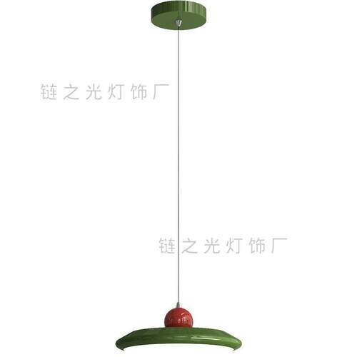 奶油风全光谱护眼法式中古飞碟餐厅书房吊灯包斯豪吧台餐桌灯具