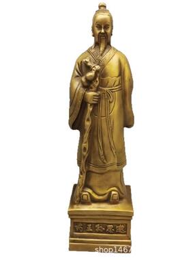 纯铜医圣张仲景黄铜药王孙思邈医祖扁鹊名医铜像风水工艺品摆件