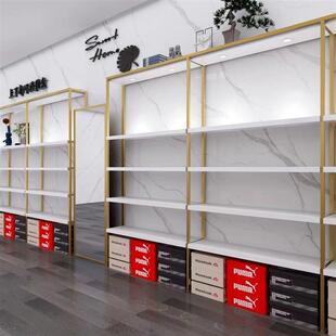 鞋店展示架商场带灯鞋架展柜陈列落地男女童鞋包包店铺用多层货架