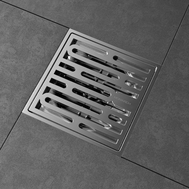 帝王洁具地漏防臭器304不锈钢厕所防堵家用铜淋浴室卫生间下水道