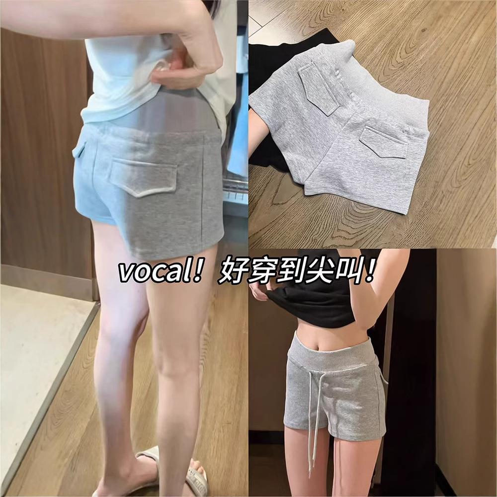 维多利亚质量美式抽绳休闲运动短裤女2025新款夏季显瘦a字辣妹热