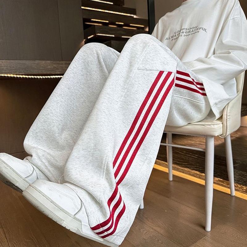 维多利亚美式休闲裤男士春秋季卫裤休闲裤潮流运动裤港风日系宽松