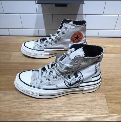 匡威Chuck 70s高帮复古结构做旧破洞帆布鞋男女鞋A00730C