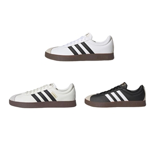 adidas Vlcourt 减震防滑耐磨 轻便透气 板鞋 白色/褐色 ID6015
