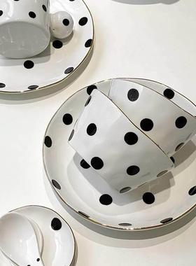 Pottery tableware Rice bowl Steak Western food platter