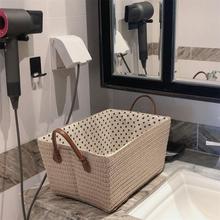 Manual Woven Storage Basket Handmade Laundry Wicker Basket