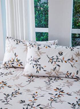 Printed bed sheet bed bag bed cover pillow 床笠 枕套印花床品