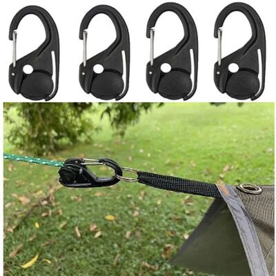 1/2/5pcs New Without Knotting Rope Tightener Black 66*34mm C