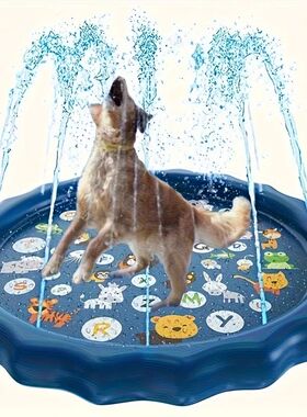 Heavy-duty Outdoor Pet Bath Basin with Water Spray Function