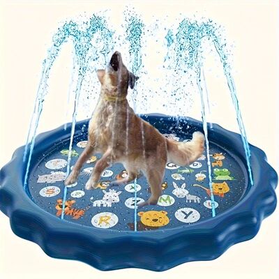 Heavy-duty Outdoor Pet Bath Basin with Water Spray Function