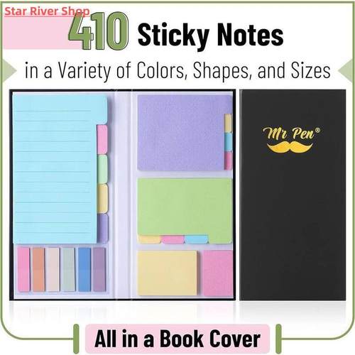 Self-Stick Memo Pads Planner Paper Tabs Notepad Stickers