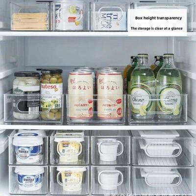 Refrigerator Organizer Stackable Fridge Food Storage Box wit
