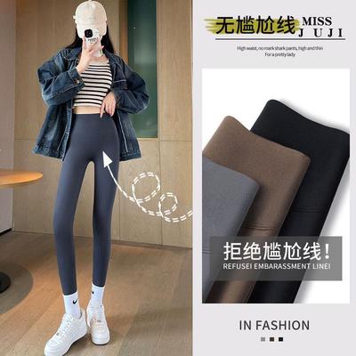 Woollen leggings, tights, nd long Johns秋冬季加厚加绒九分黑
