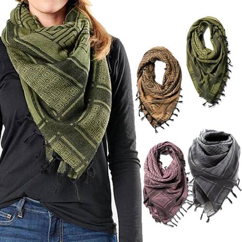 Shemagh Cotton Keffiyeh Tactical Scarf Head Neck Face Wrap 1