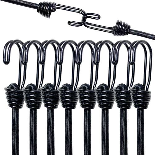 8Pcs 60cm Bungee Cords High Elasticity Latex Tied Rope Bicyc