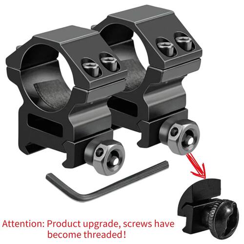 2PCS Hunting Rifle Scope Mount Ring for Dia 25.4mm 30mm Tube