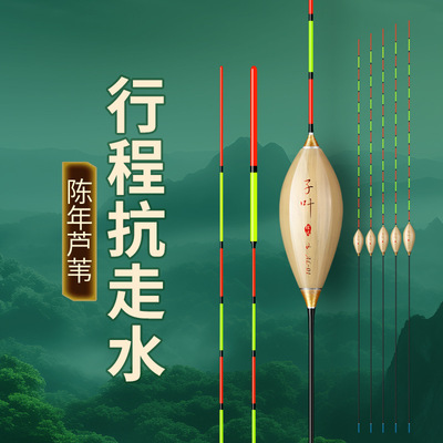鸽子蛋行程抗走水芦苇浮漂高灵敏醒目加粗深水黑坑综合鲫鱼鲤鱼漂