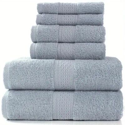 Bath Towel Washcloth Cotton Towel Solid Color Soft Absorbent