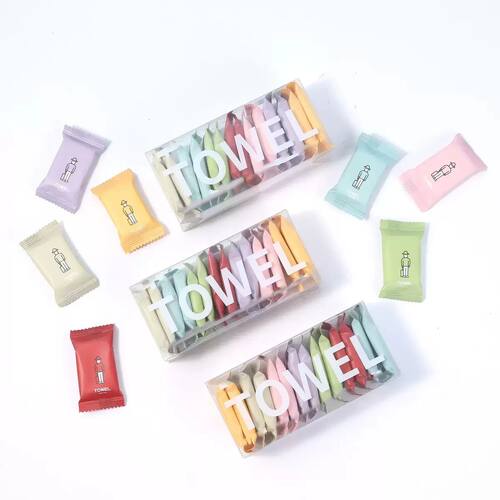 14/7PCS disposable compressed towel cloth thickened cotton b