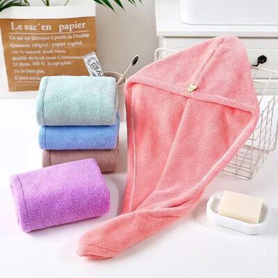 Microfiber Hair Towel Magic Fast Drying Dryer Towel Women Wr