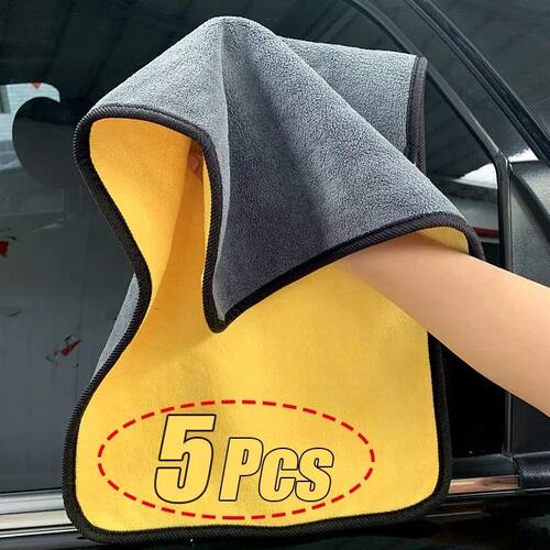 1/3/5Pcs Microfiber Car Cleaning Towels Professional Detaili