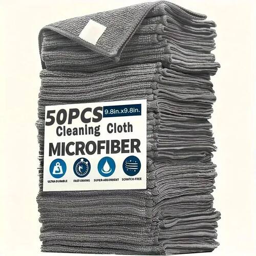 Thick Microfiber Cleaning Cloths Lint-Free Reusable Towels A