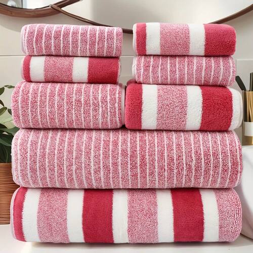 8pcs Towel Set, 2 Bath & 2 Hand Towels, 4 Face Towels. For S