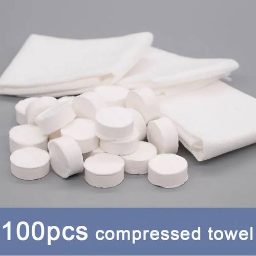 100pcs Portable Compressed Towel Disposable Face Cleaning So