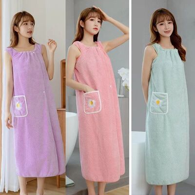 Bath Towel Household Women Wearable Wrap Adults Absorb Water