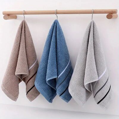 1-pack tricolor towel - soft, absorbent, quick drying - perf