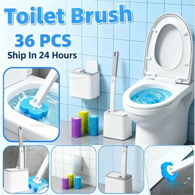 Disposable Toilet Brush Replaceable Wall-mounted Long Handle