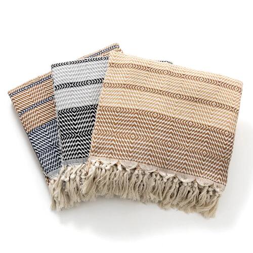 Modern simple cotton blanket large size 130*180CM with tasse