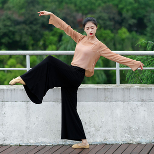 阿妮家的舞蹈服舞蹈服女成人宽松男女阔腿裤民族爵士练功服长裤直