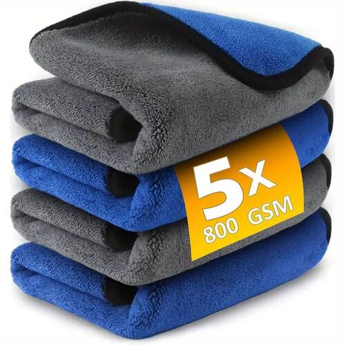 1/5pcs Microfiber Car Washing Towel Soft Quick Drying Window