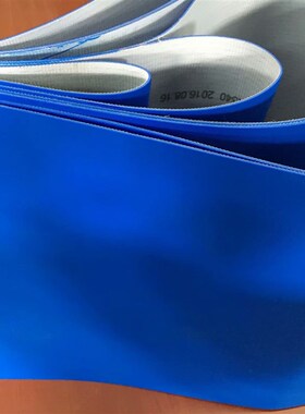 供应蓝色PVC输送带 工业流水线PU 光面毛面布面钻石纹2mm输送带