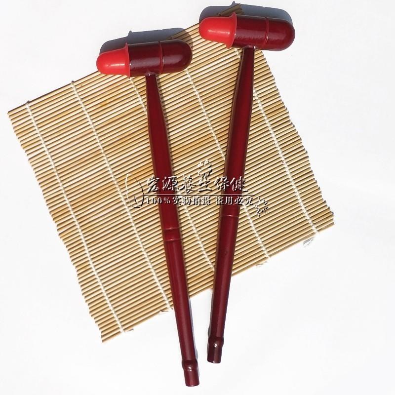 木质红锤子敲打硅胶经络拍打棒捶背颈椎足三里疗腿部按摩养新品