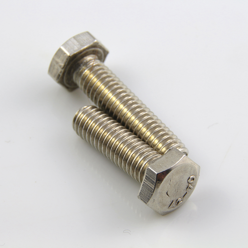8MM粗细 GB30不锈钢201外六角螺栓螺丝 M8*12 16 20 30 40 50 60
