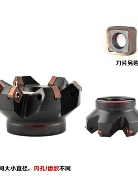 45度开粗刀盘SNMX1205快进给铣刀盘重切削SNMX1206双面八刃铣刀片