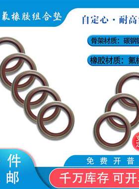 半包国标JB982不锈钢组合垫304耐磨油高压油管密封垫片骨架O型圈M