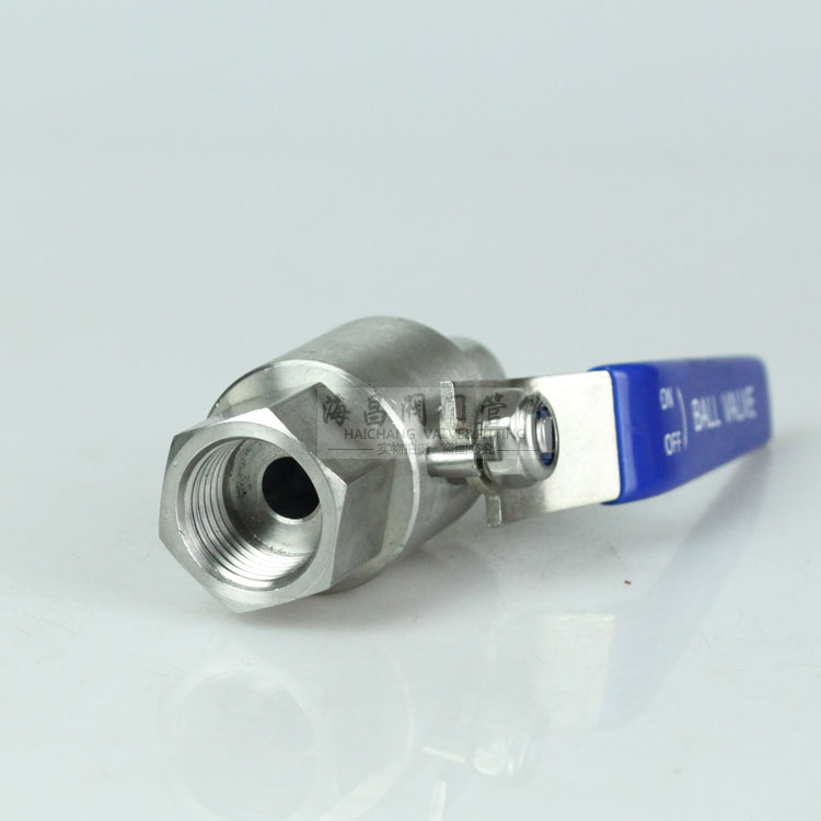 不锈钢QGQY1-64P高压内螺纹卡套气源球阀G1/2-8气源球阀6.4mpa