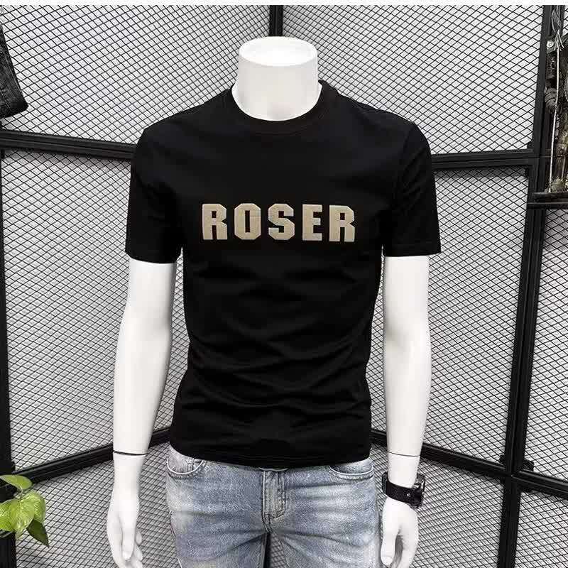 男士t恤短袖上衣潮流韩版夏季帅气百搭字母印花ins风简约半袖体恤