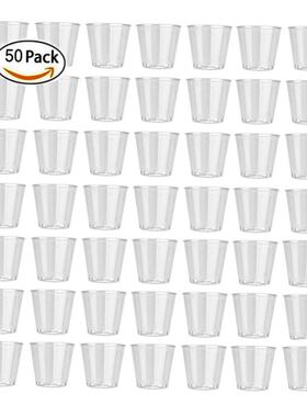 50pcs 30ml Plastic Shot Glass Disposable Shooter Cups Dispos