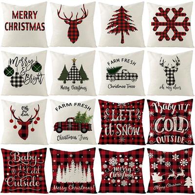Christmas Decoration Cover 45*45cm Pillowcase Sofa Cushions