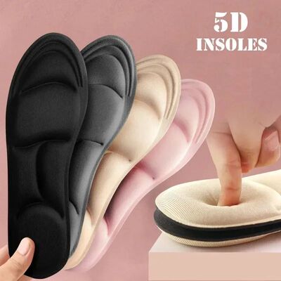 5D Sport Insoles for Shoes Women Men Memory Foam Deodorant B