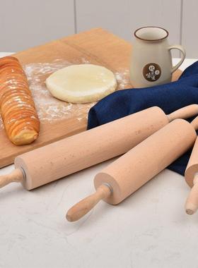 Rolling Pin Wooden Handle Pastry Dough Roller Baking Tool1