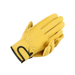Work Gloves Leather Workers Work Welding Safety Protection G